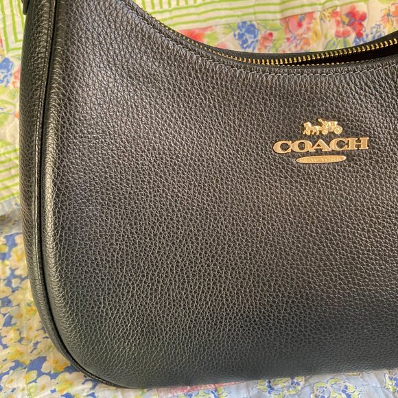 Coach Teri Hobo Bag - Black/Gold - Picture 5 of 5